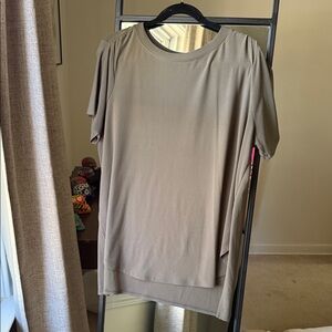 Halogen Classic Tan Short Sleeve Top 2X